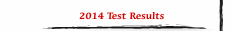 2014 Test Results
